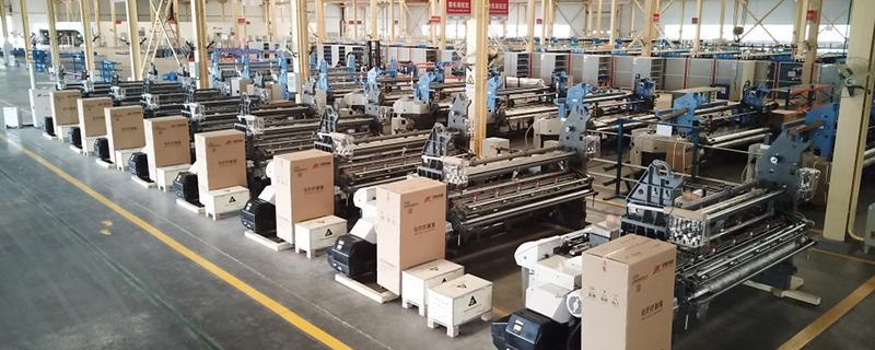 Air jet loom assembling workshop